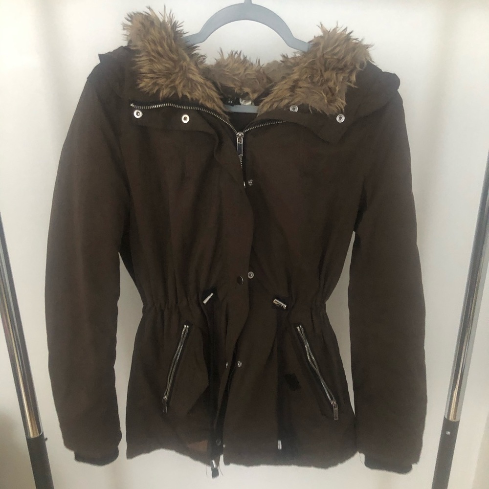 Faux Fur trimmed Parka Winter coat